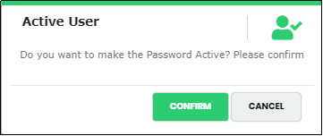 Active Password pop-up- CyLock